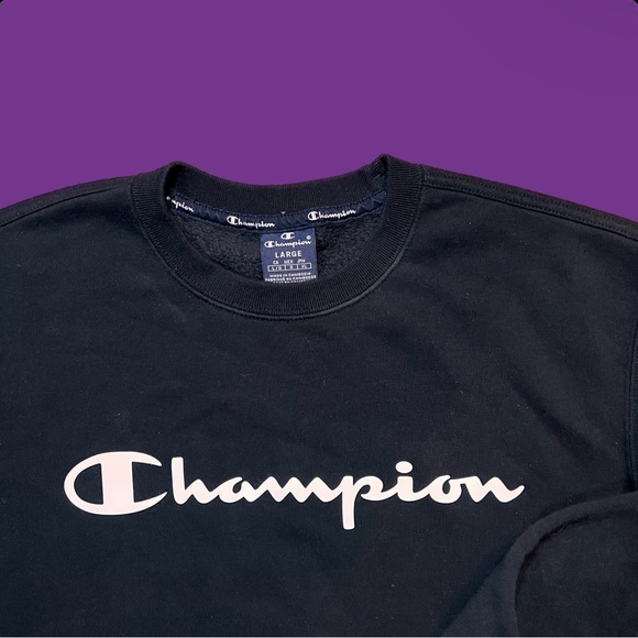 Black Champion Sweatshirt - Picture 3 of 4
